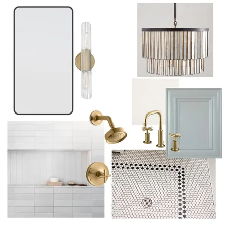 Frager Master Bath Interior Design Mood Board by JoCo Design Studio on Style Sourcebook