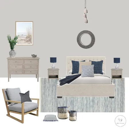 Guest Bedroom at the Coast Interior Design Mood Board by Chestnut Interior Design on Style Sourcebook