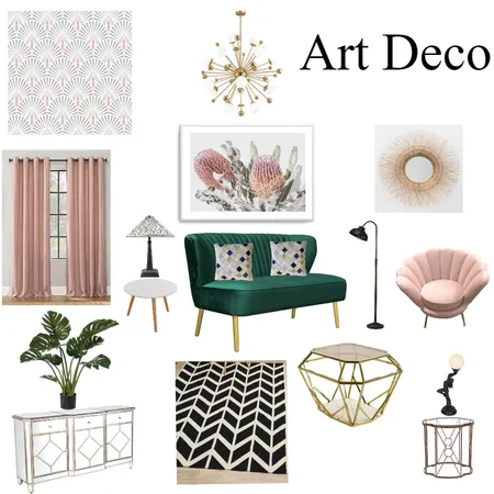 Art  Deco mood board 1 Interior Design Mood Board by MONIKA RANI on Style Sourcebook