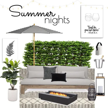 Summer Nights Interior Design Mood Board by moose on Style Sourcebook