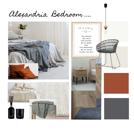Alexandria Bedroom Interior Design Mood Board by lmg interior + design on Style Sourcebook