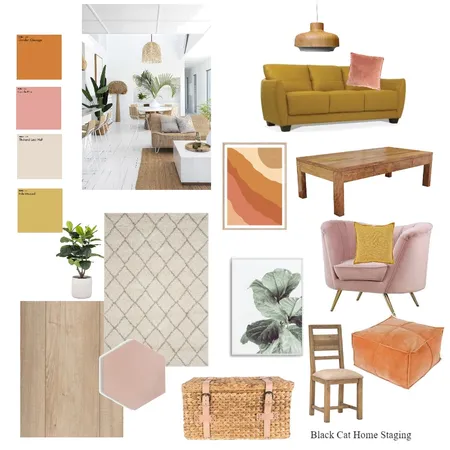 2021 Boho Chic Interior Design Mood Board by Amanda Erin Designs on Style Sourcebook