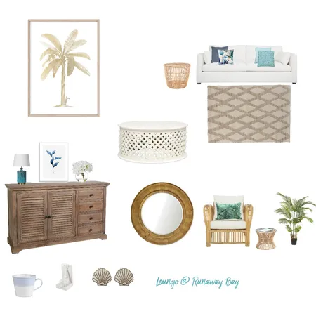 Runaway Bay lounge Interior Design Mood Board by RunawayBay on Style Sourcebook