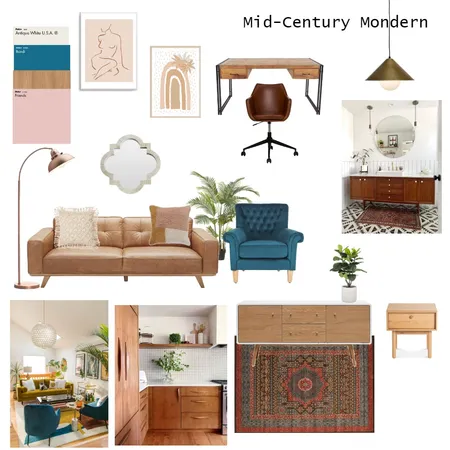 Mid-Century Modern Interior Design Mood Board by SarahMHunt on Style Sourcebook