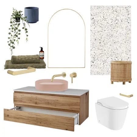 Module9 IDI Powder Room Interior Design Mood Board by pennylmiller1 on Style Sourcebook