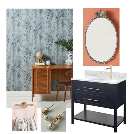 Frager Powder bath Interior Design Mood Board by JoCo Design Studio on Style Sourcebook