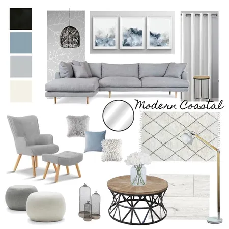 Modern Coastal Interior Design Mood Board by irishcolipano on Style Sourcebook