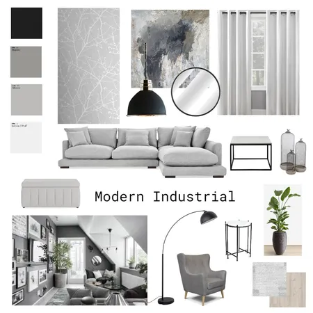 Modern Industrial Interior Design Mood Board by irishcolipano on Style Sourcebook