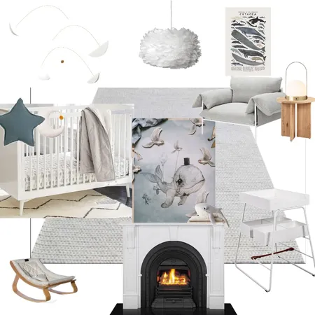 Nursery 4 Interior Design Mood Board by Bharrisdesign on Style Sourcebook