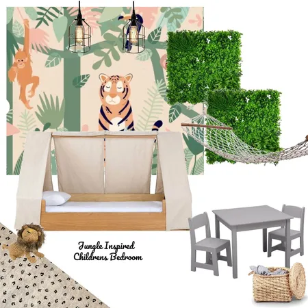 Jungle Inspired Bedroom Interior Design Mood Board by HGInteriorDesign on Style Sourcebook