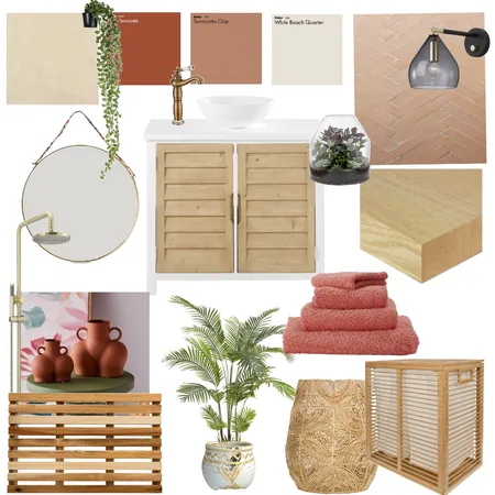 Terracotta Bathroom Interior Design Mood Board by N.B design on Style Sourcebook