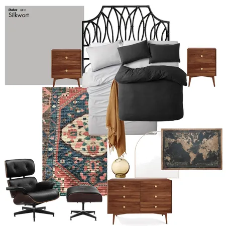 Mid Century Bedroom Interior Design Mood Board by MishMidLove on Style Sourcebook