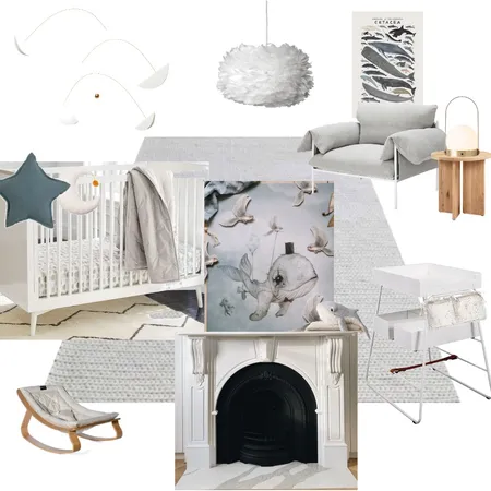 Nursery 4 Interior Design Mood Board by Bharrisdesign on Style Sourcebook