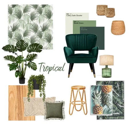 Tropical Interior Design Mood Board by Malinda_Southwell on Style Sourcebook