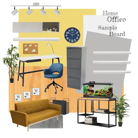 Home Office Sample Board Interior Design Mood Board by Gia123 on Style Sourcebook