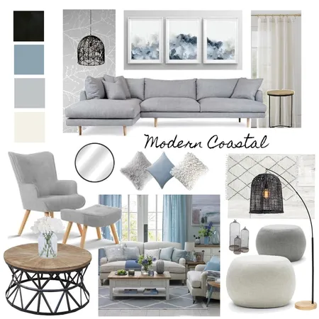 Modern Coastal Interior Design Mood Board by irishcolipano on Style Sourcebook