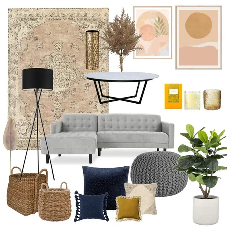 Ellie - Lounge Room Interior Design Mood Board by jamiemitrovic on Style Sourcebook