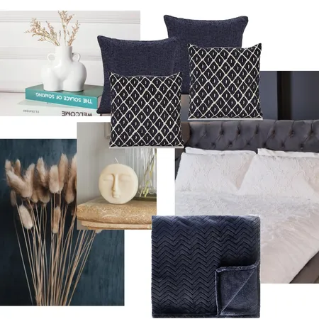 Navy & Zen Bedroom Interior Design Mood Board by Danielle Board on Style Sourcebook