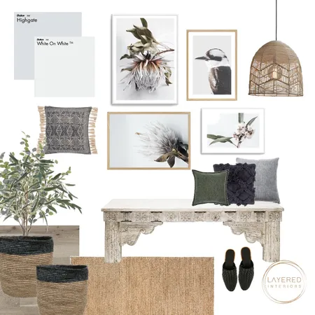 Australiana Gallery Entry Interior Design Mood Board by Layered Interiors on Style Sourcebook