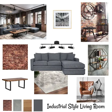 INDUSTRIAL MOOD BOARD Interior Design Mood Board by MONIKA RANI on Style Sourcebook