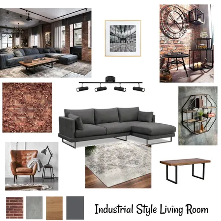 INDUSTRIAL MOOD BOARD Interior Design Mood Board by MONIKA RANI on Style Sourcebook