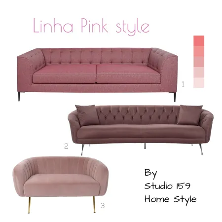 Linha Pink Style Interior Design Mood Board by Studio 159 on Style Sourcebook