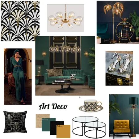 art deco Interior Design Mood Board by MONIKA RANI on Style Sourcebook