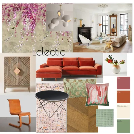 Eclectic living room Interior Design Mood Board by Annemarie de Vries on Style Sourcebook