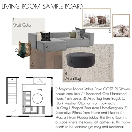 Living Room Sample Board Interior Design Mood Board by whitneydana on Style Sourcebook