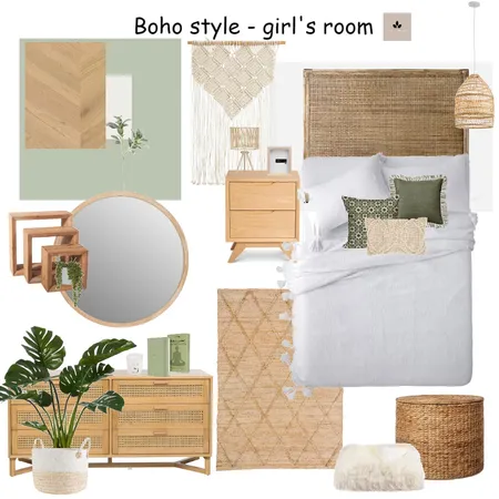 Boho style - girl's room Interior Design Mood Board by Nuria on Style Sourcebook