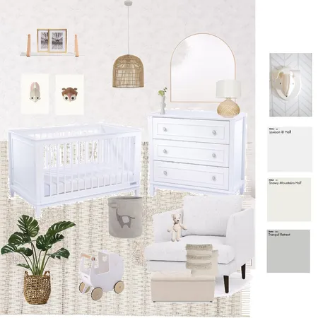 NURSERY PERLA M 2 Interior Design Mood Board by BOREAL STUDIO MX on Style Sourcebook