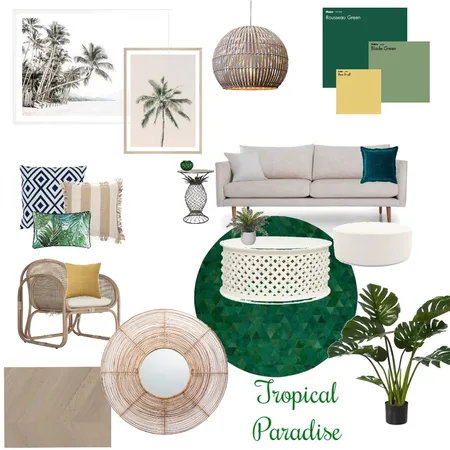 Tropical Paradise Interior Design Mood Board by Amelia.May on Style Sourcebook