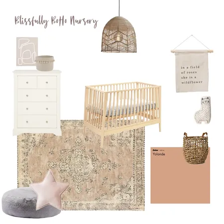 Boho Nursery Interior Design Mood Board by JoanaFrancis on Style Sourcebook