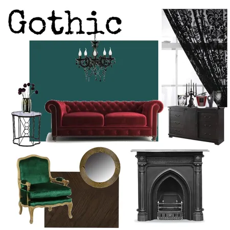 Gothic Interior Design Mood Board by Gia123 on Style Sourcebook