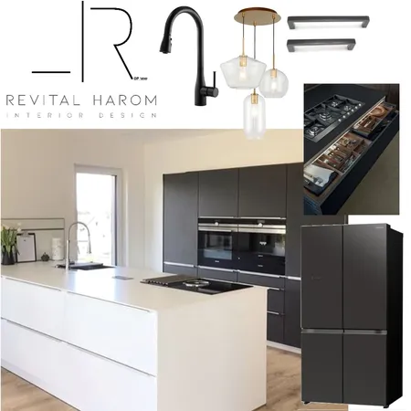 מטבח שחור מודרני Interior Design Mood Board by revitalharom on Style Sourcebook