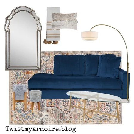 blue room Interior Design Mood Board by Twist My Armoire on Style Sourcebook