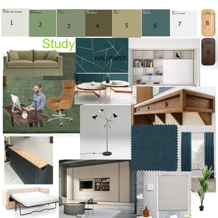 STUDY Interior Design Mood Board by rachna mody on Style Sourcebook