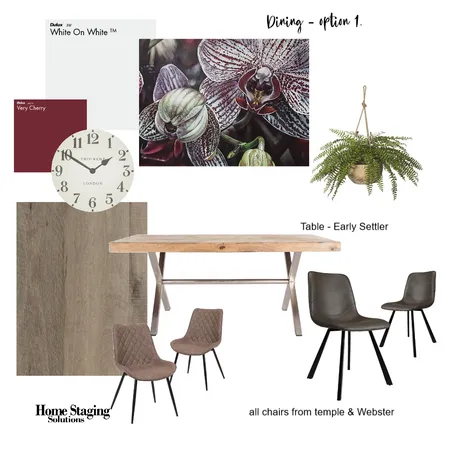 6 Bowden Grove - Dining Room Interior Design Mood Board by Home Staging Solutions on Style Sourcebook