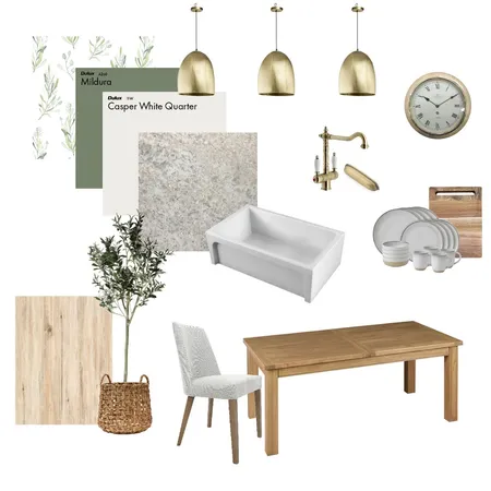 Modern Farmhouse Kitchen Interior Design Mood Board by KMR on Style Sourcebook