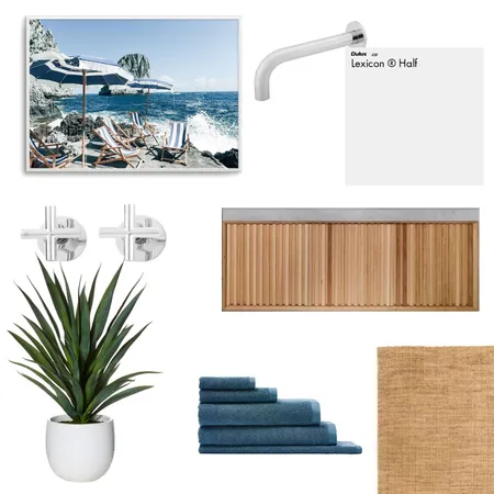 blue bathroom Interior Design Mood Board by Lili on Style Sourcebook