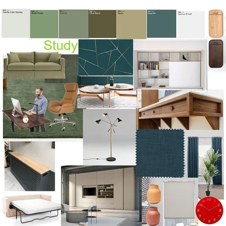 STUDY Interior Design Mood Board by rachna mody on Style Sourcebook