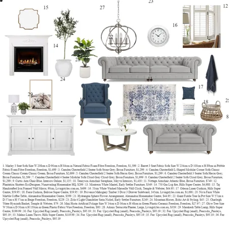 Lounge Room Interior Design Mood Board by Kate.dav on Style Sourcebook