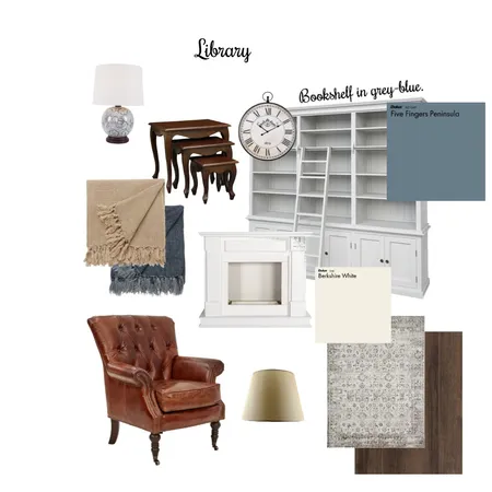 Vintage Library Interior Design Mood Board by Bella on Style Sourcebook