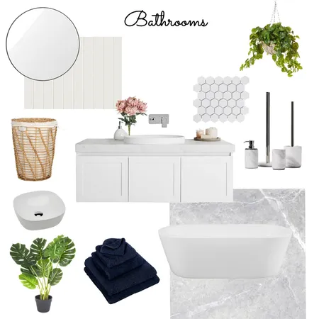 Hamptons Bathroom Interior Design Mood Board by Brookejthompson on Style Sourcebook