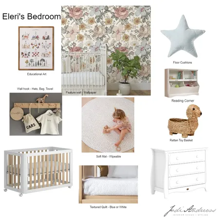 Eleri's Room Moodboard Interior Design Mood Board by Jodi Andrews Interiors on Style Sourcebook