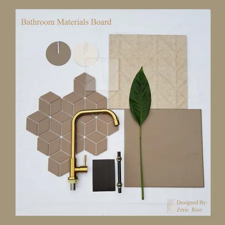 Bathroom Materials Board Interior Design Mood Board by Zerie Rico on Style Sourcebook