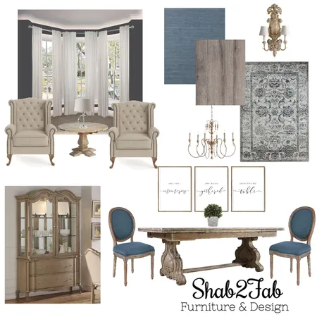 Richardson Dining Room Interior Design Mood Board by Shab2Fab on Style Sourcebook