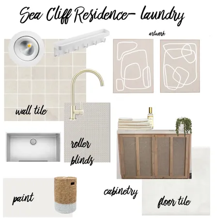 Sea Cliff Residence - Laundry Interior Design Mood Board by melle on Style Sourcebook