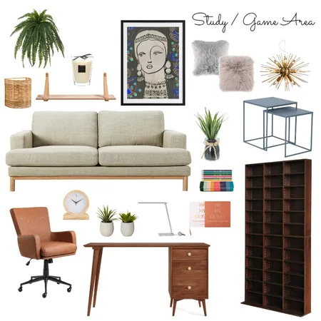 Moodboard Study / Game Area Interior Design Mood Board by jassyjayc on Style Sourcebook