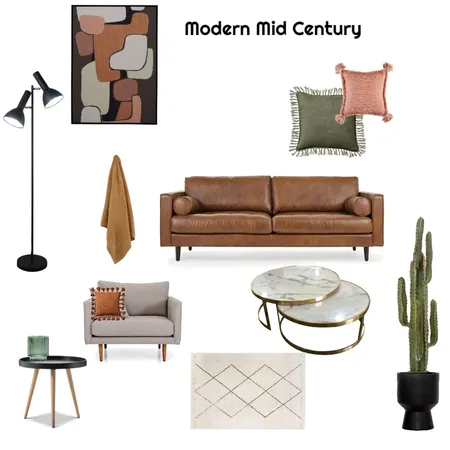 Modern Mid Century Interior Design Mood Board by DBenedet on Style Sourcebook